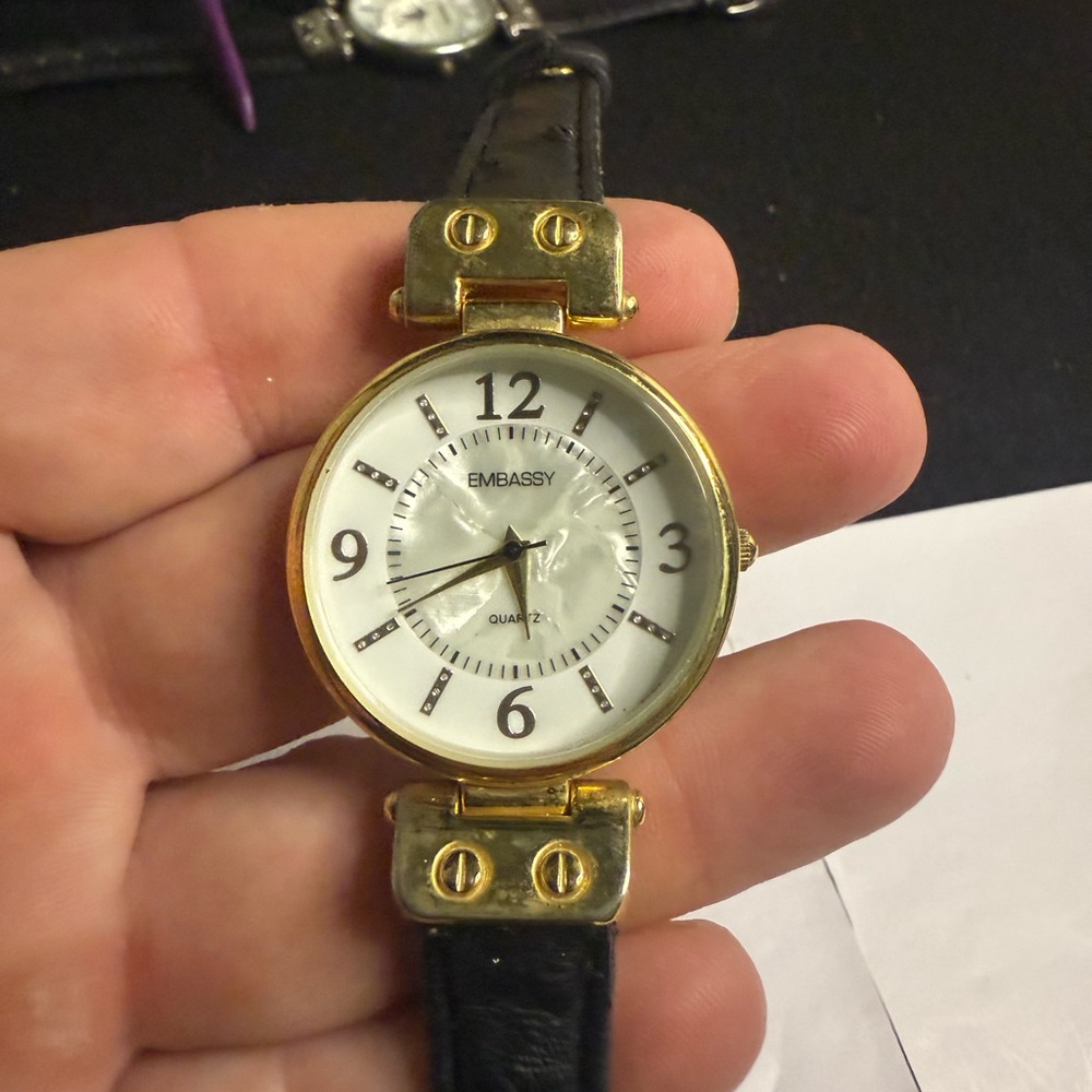 Bass Gold and Black Timepiece - Picture 1 of 2